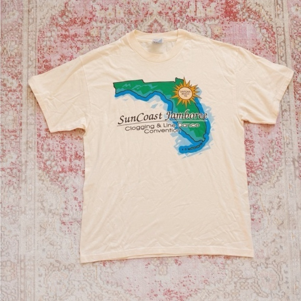 Hanes, SunCoast Jamboree Cream T-Shirt